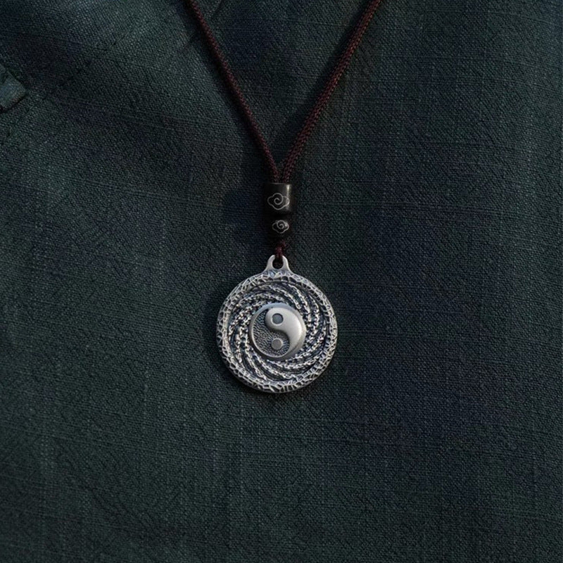 TerraDharma Tai Chi God of Wealth and Mountain Spirit Pendant - TerraDharma