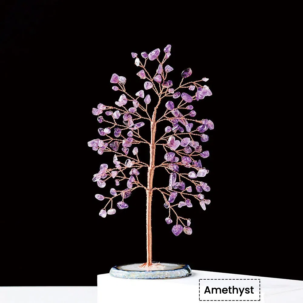 Natural Crystal Life Tree ornament - TerraDharma