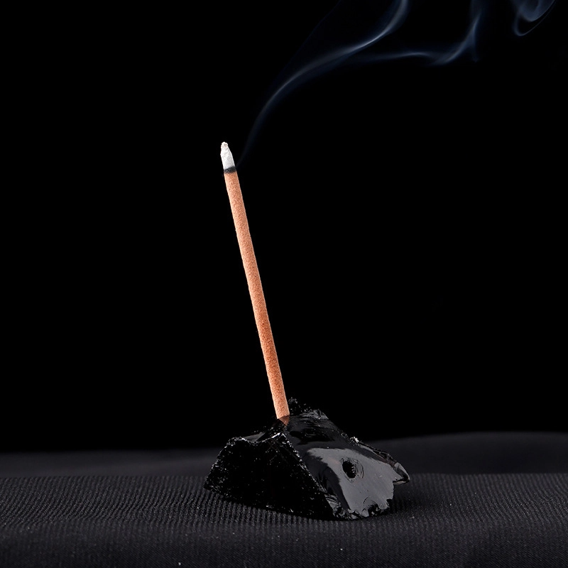 Natural Crystal Raw Stone Incense Holder