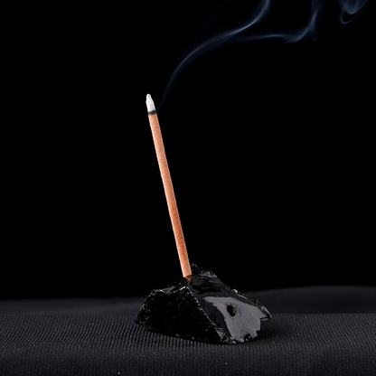 Natural Crystal Raw Stone Incense Holder