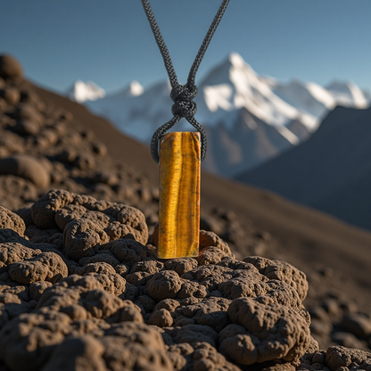 Natural crystal column pendant - TerraDharma