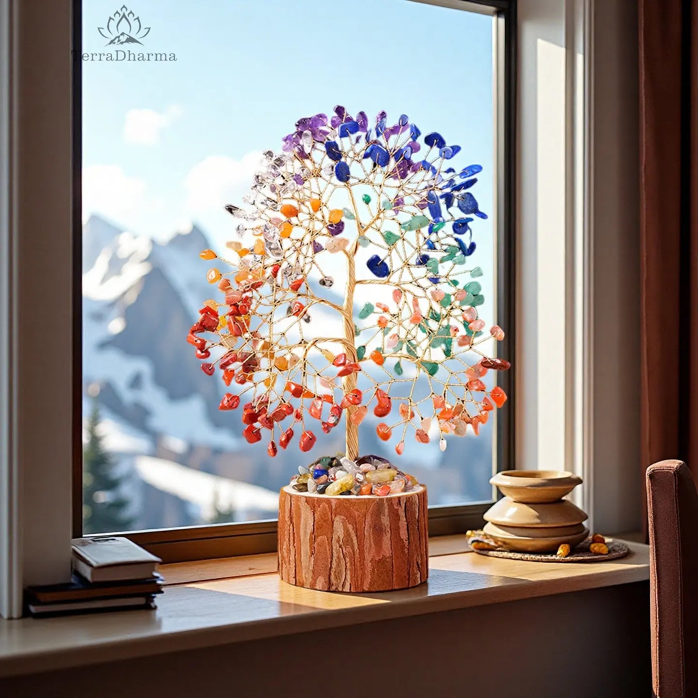 Invigorated Spirit - Multi-Stone Feng Shui Tree - TerraDharma