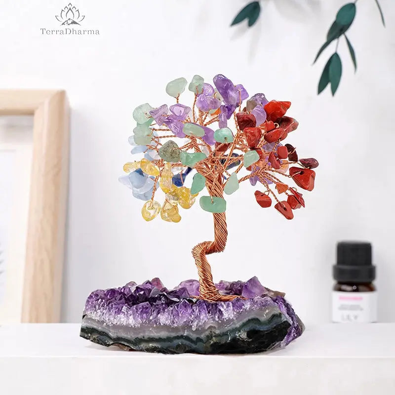 TerraDharma Success Feng Shui Jade Stone Tree - TerraDharma
