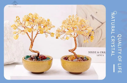 Illuminated Path Citrine November Birthday Tree - TerraDharma