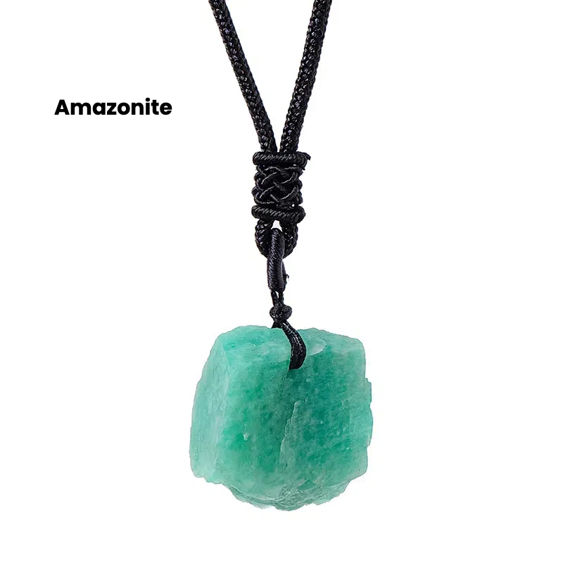 Natural crystal rough stone pendant - TerraDharma