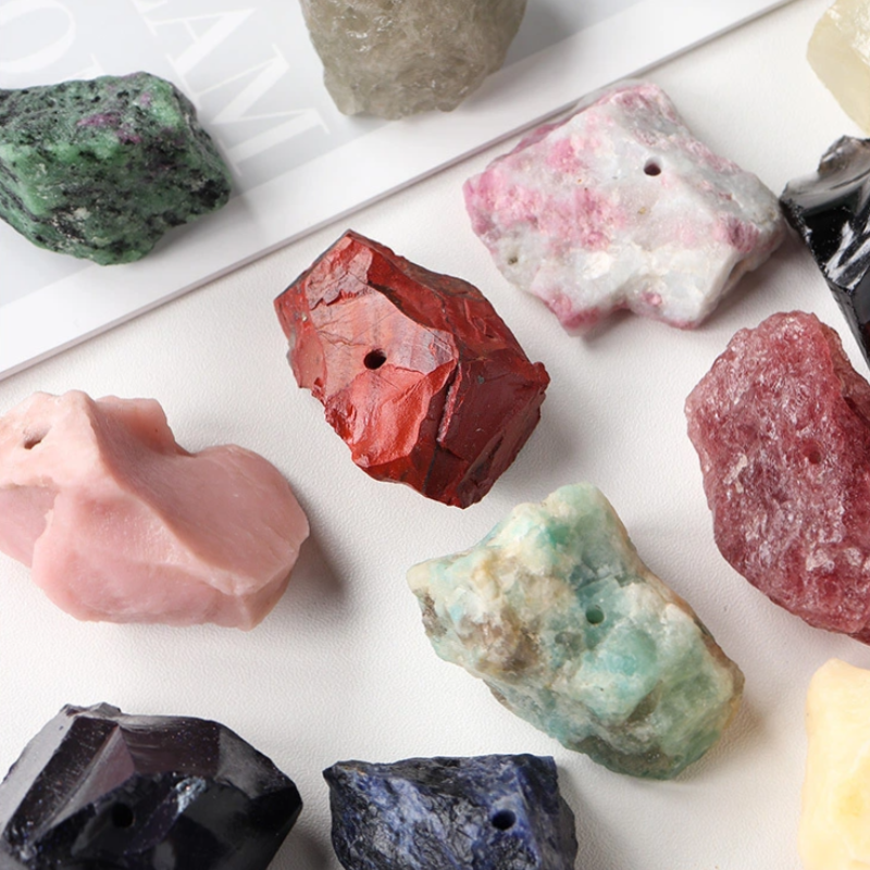 Natural Crystal Raw Stone Incense Holder