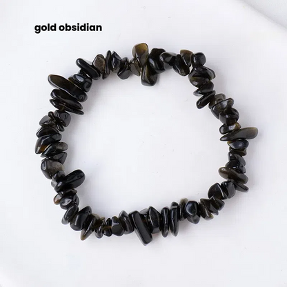 Natural crystal crushed stone bracelet - TerraDharma