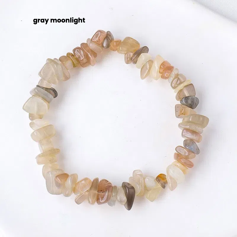 Natural crystal crushed stone bracelet - TerraDharma