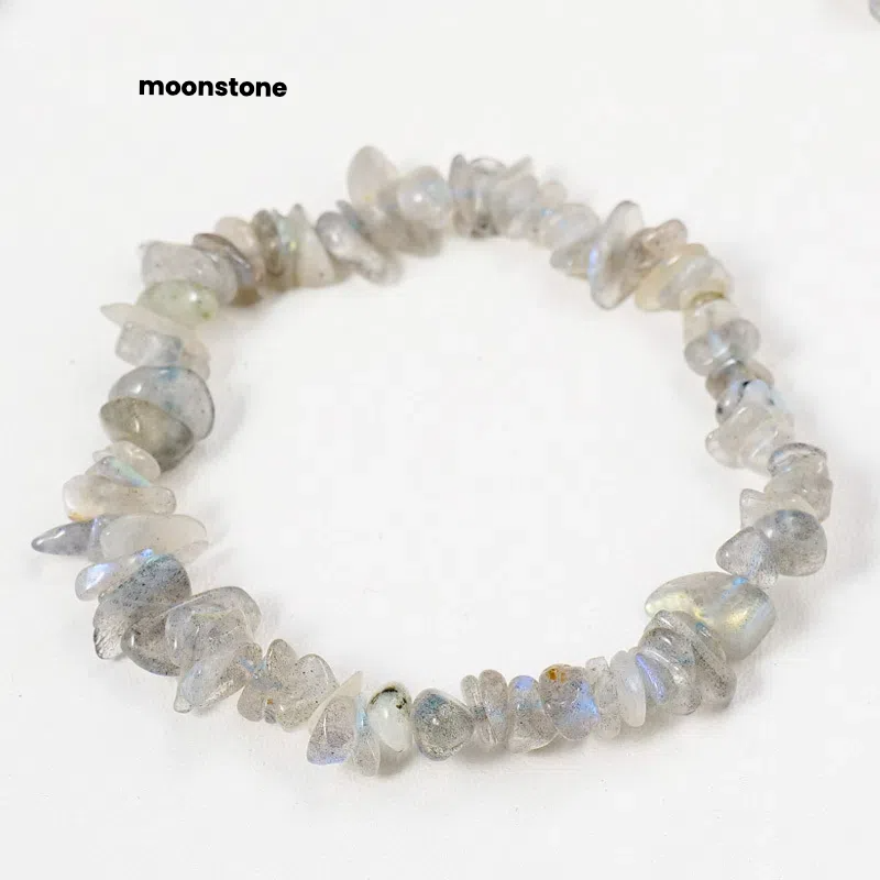 Natural crystal crushed stone bracelet - TerraDharma