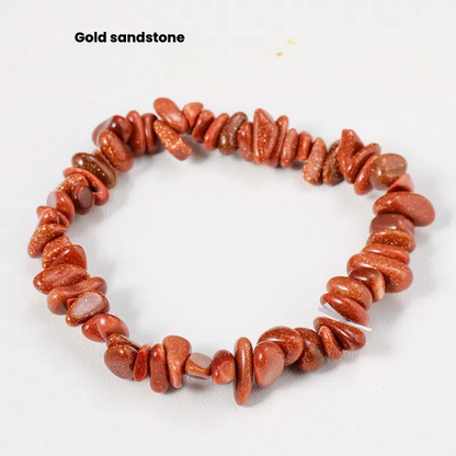 Natural crystal crushed stone bracelet - TerraDharma