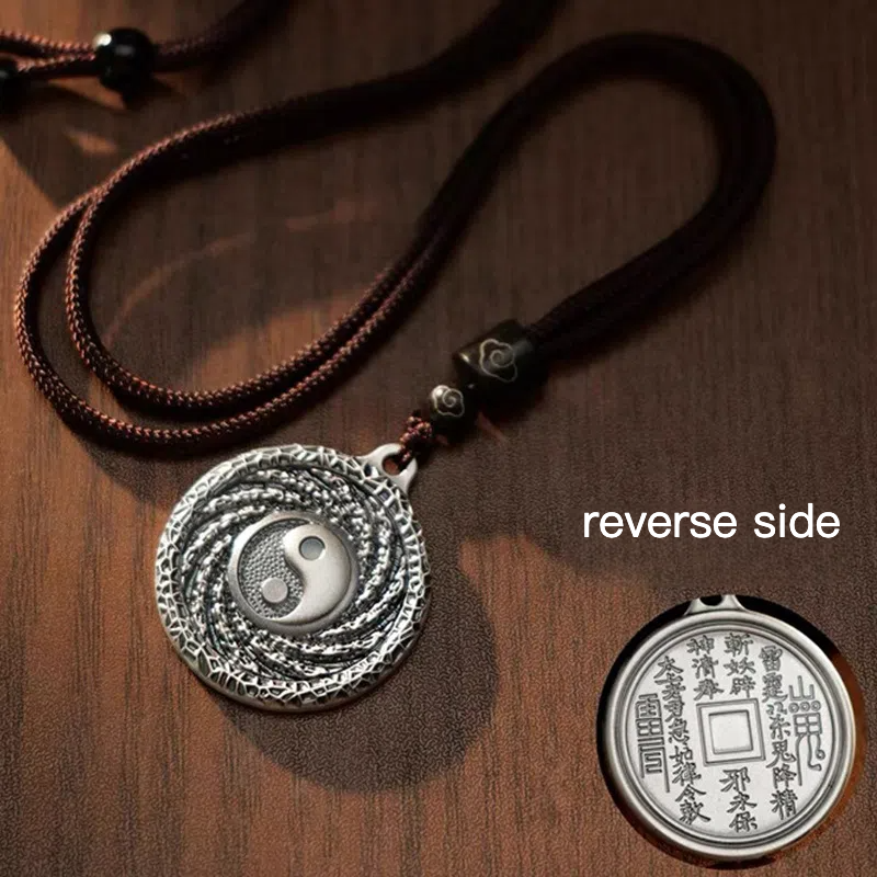 TerraDharma Tai Chi God of Wealth and Mountain Spirit Pendant - TerraDharma