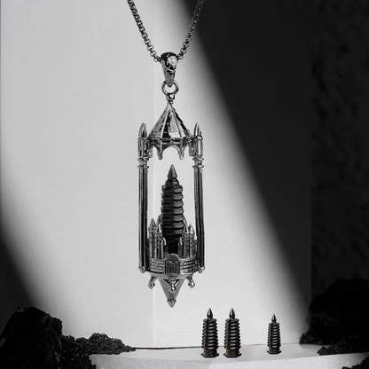 Terra Dharma Natural crystal castle pendant - TerraDharma