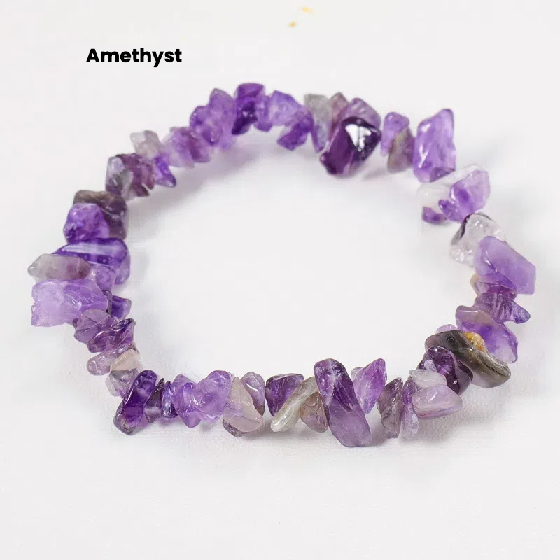Natural crystal crushed stone bracelet - TerraDharma