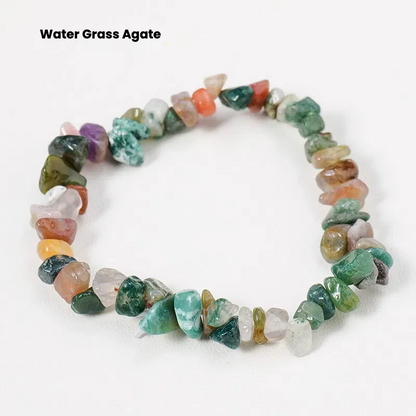 Natural crystal crushed stone bracelet - TerraDharma