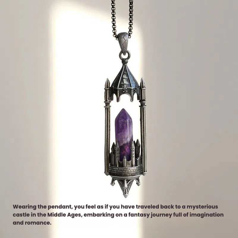 Terra Dharma Natural crystal castle pendant - TerraDharma