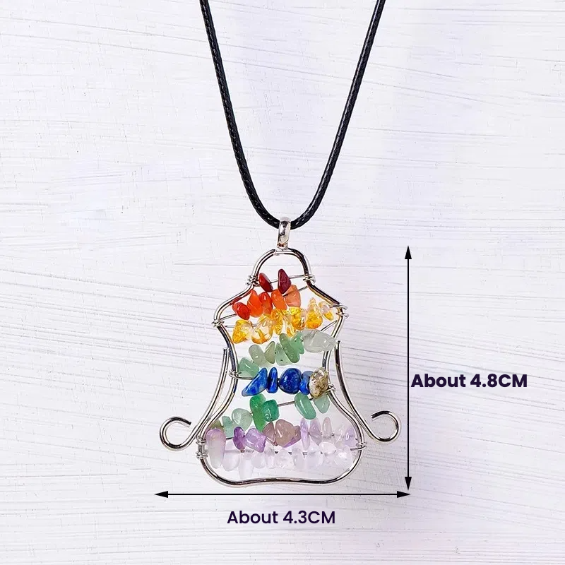 Terra Dharma Chakra Tree of Life Pendant - Crystal Pendant - Healing Crystals -Tree Pendant - TerraDharma
