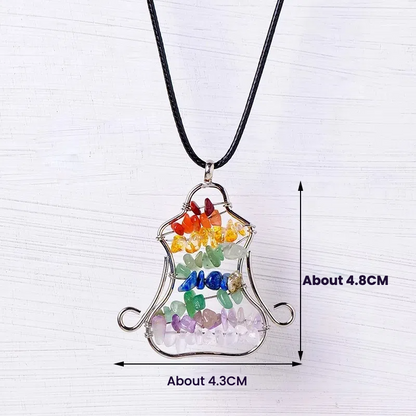 Terra Dharma Chakra Tree of Life Pendant - Crystal Pendant - Healing Crystals -Tree Pendant - TerraDharma