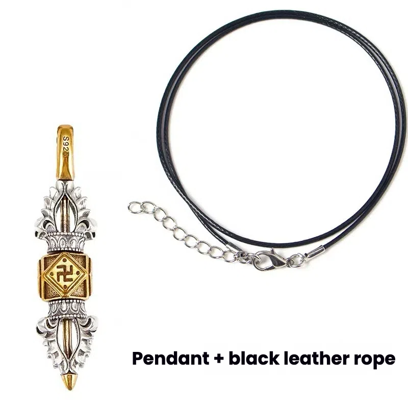 TerraDharma cooper-plating silver [Five-Cobalt Vajra] pendant - TerraDharma