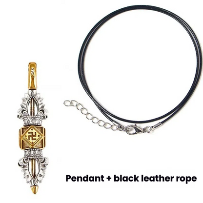 TerraDharma cooper-plating silver [Five-Cobalt Vajra] pendant - TerraDharma