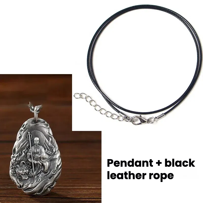 TerraDharma Ksitigarbharaja Silver pendant - TerraDharma