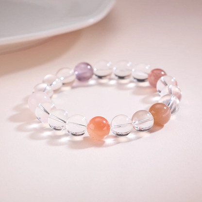 Natural Multi-precious Crystal Bracelet (Piezoelectric crystal)