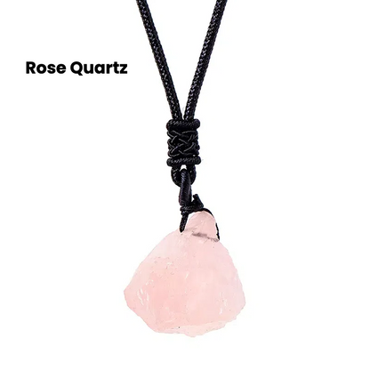 Natural crystal rough stone pendant - TerraDharma