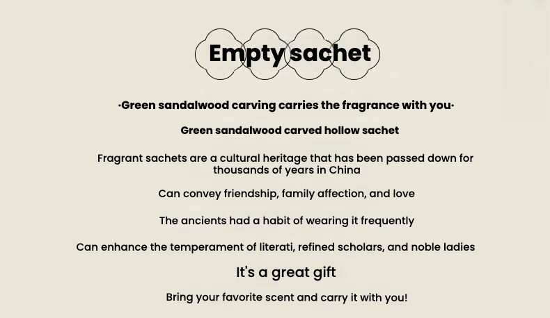 Green sandalwood lotus sachet aromatherapy mobile phone chain keychain TerraDharma