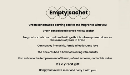 Green sandalwood lotus sachet aromatherapy mobile phone chain keychain TerraDharma