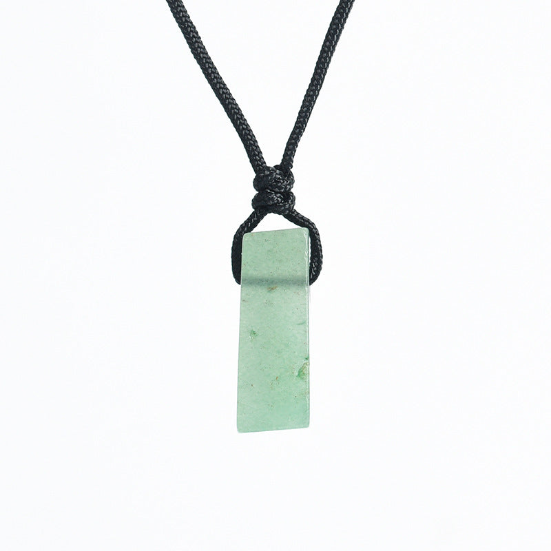 Natural crystal column pendant - TerraDharma