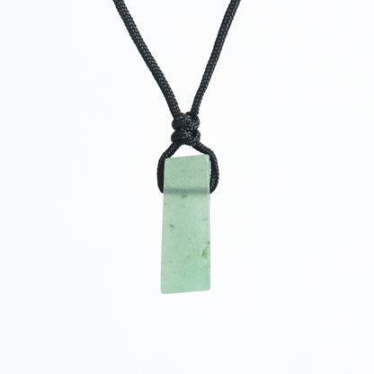 Natural crystal column pendant - TerraDharma