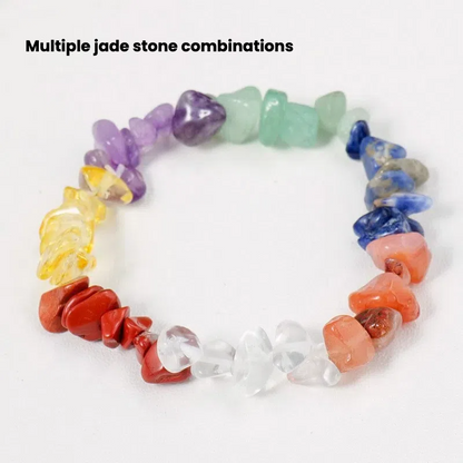 Natural crystal crushed stone bracelet - TerraDharma