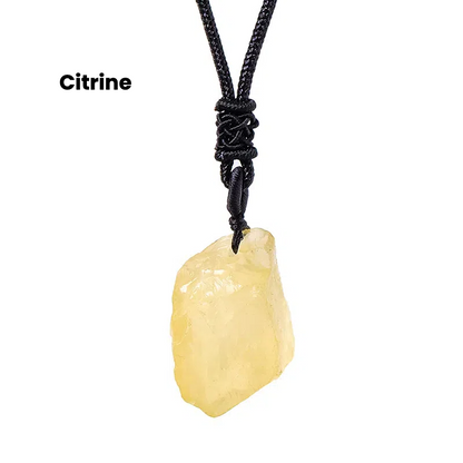Natural crystal rough stone pendant - TerraDharma