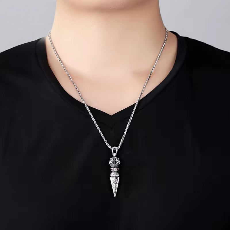 TerraDharma vajra pestle vajry pestle pendant - TerraDharma