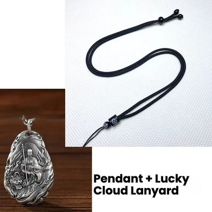 TerraDharma Ksitigarbharaja Silver pendant - TerraDharma