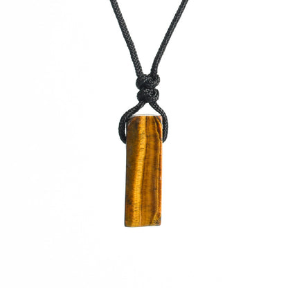 Natural crystal column pendant - TerraDharma