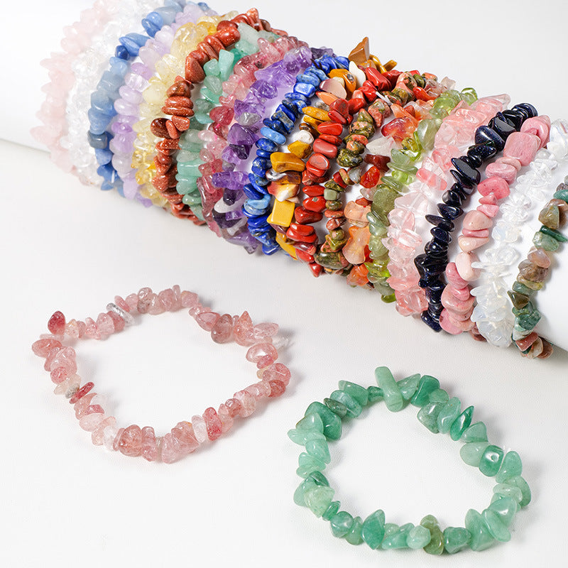 Natural crystal crushed stone bracelet - TerraDharma