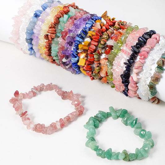Natural crystal crushed stone bracelet - TerraDharma