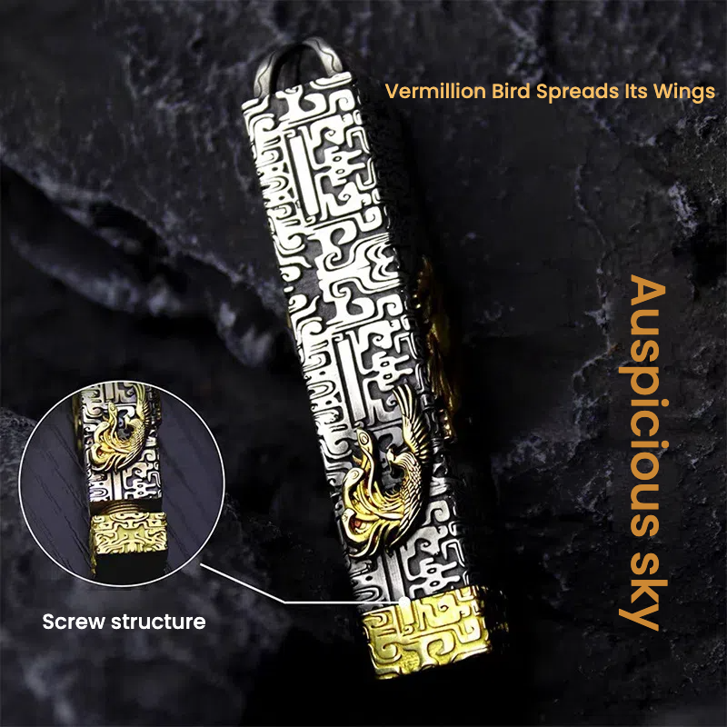 A pendant featuring the mythical auspicious beasts of the Four Symbols: the Blue Dragon, the White Tiger, the Vermilion Bird and the Black Tortoise - TerraDharma
