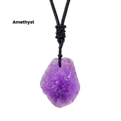 Natural crystal rough stone pendant - TerraDharma