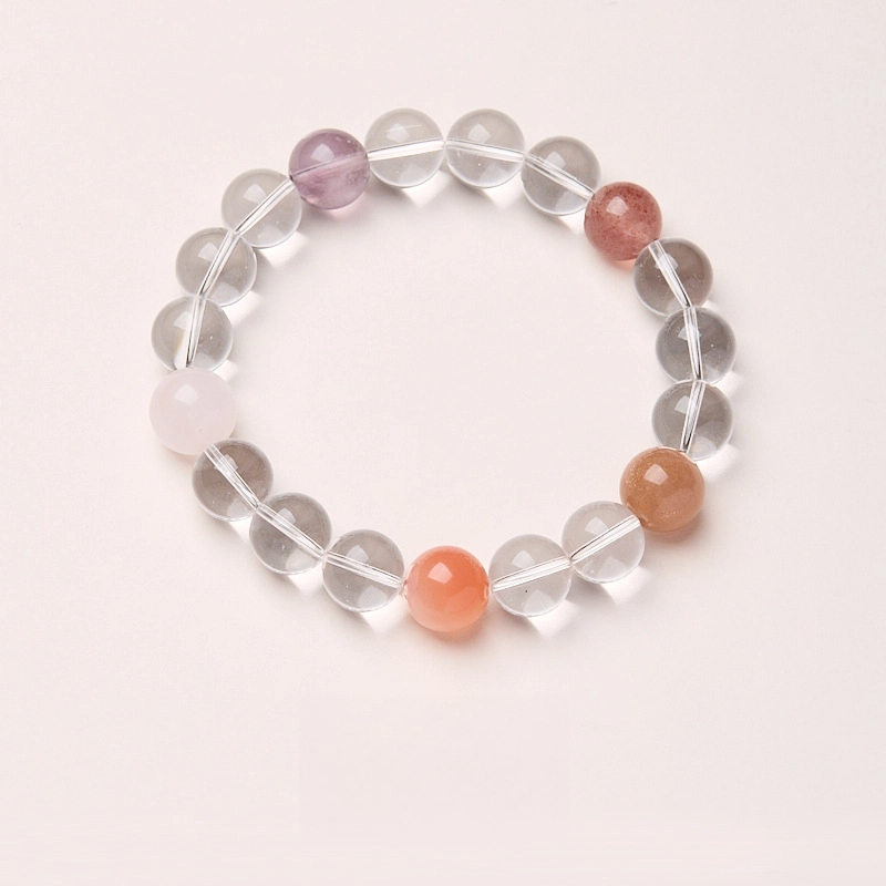 Natural Multi-precious Crystal Bracelet (Piezoelectric crystal)