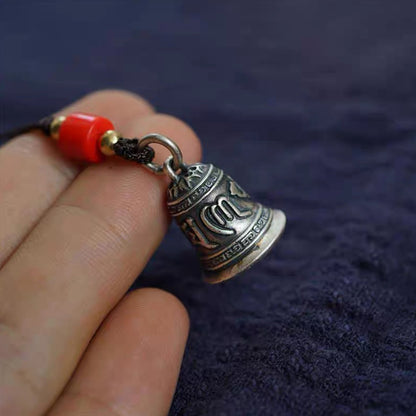 TerraDharma Six-character mantra bell pendant Retro and accessory mobile phone chain(without lanyard) - TerraDharma