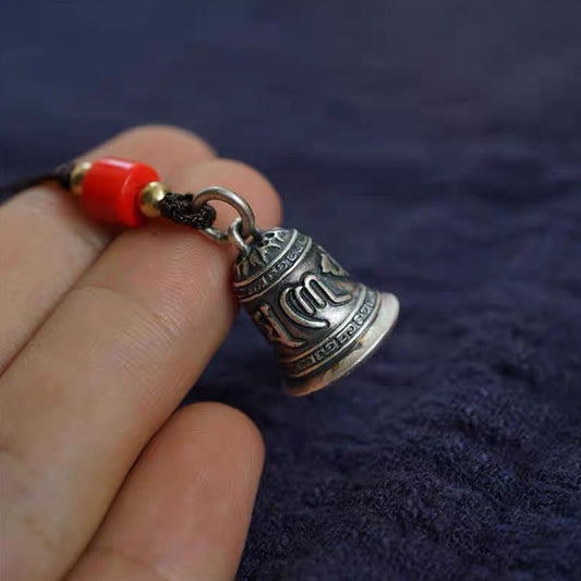 TerraDharma Six-character mantra bell pendant Retro and accessory mobile phone chain(without lanyard) - TerraDharma
