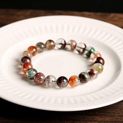 Natural Four Seasons Phantom Crystal Bracelet