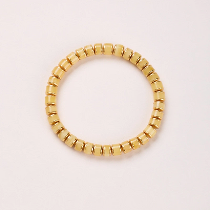 Natural Barrel-shaped Beads of Amber Bracelet