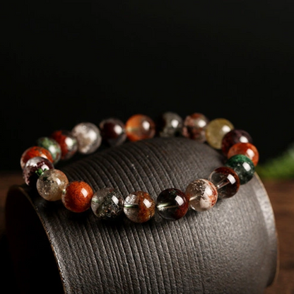 Natural Four Seasons Phantom Crystal Bracelet