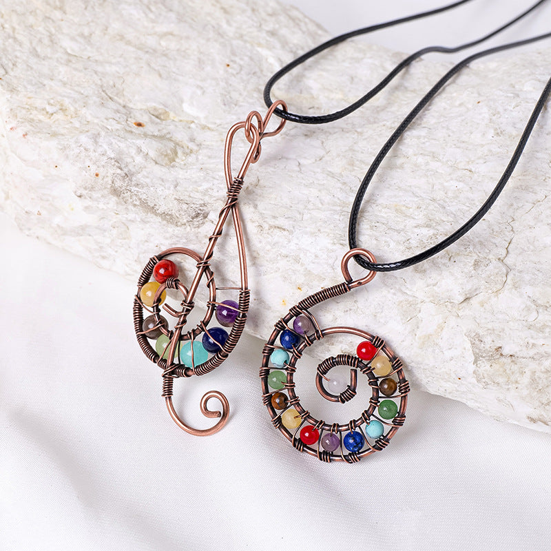 Terra Dharma Chakra Tree of Life Pendant - Crystal Pendant - Healing Crystals -Tree Pendant - TerraDharma