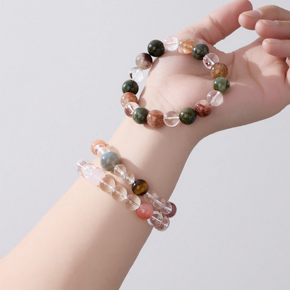 Natural Multi-precious Crystal Bracelet (Piezoelectric crystal)