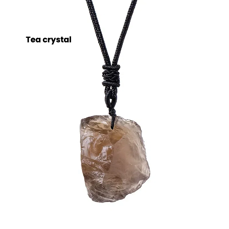 Natural crystal rough stone pendant - TerraDharma