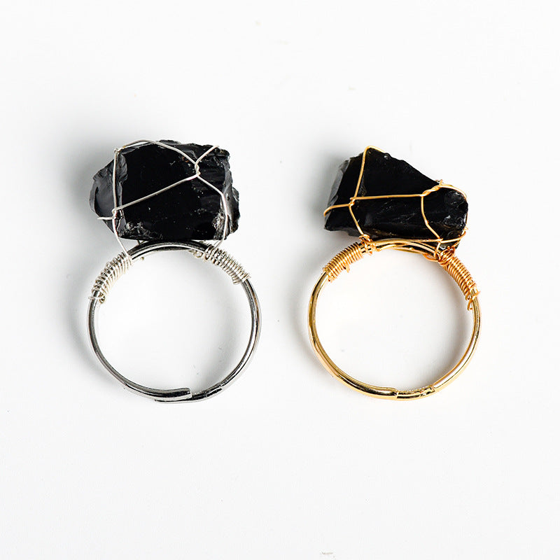 Natural stone movable mouth ring - TerraDharma