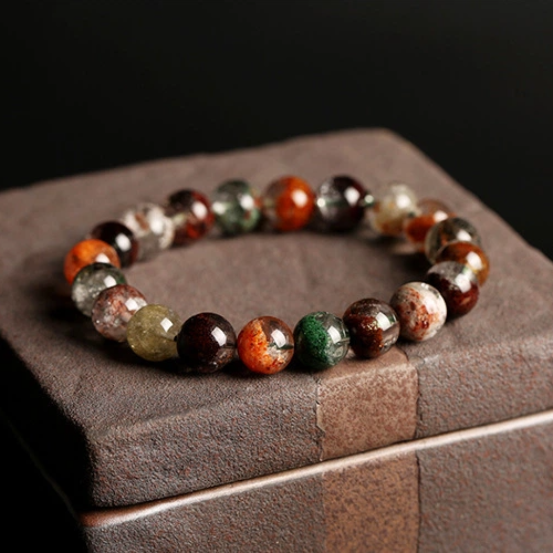 Natural Four Seasons Phantom Crystal Bracelet